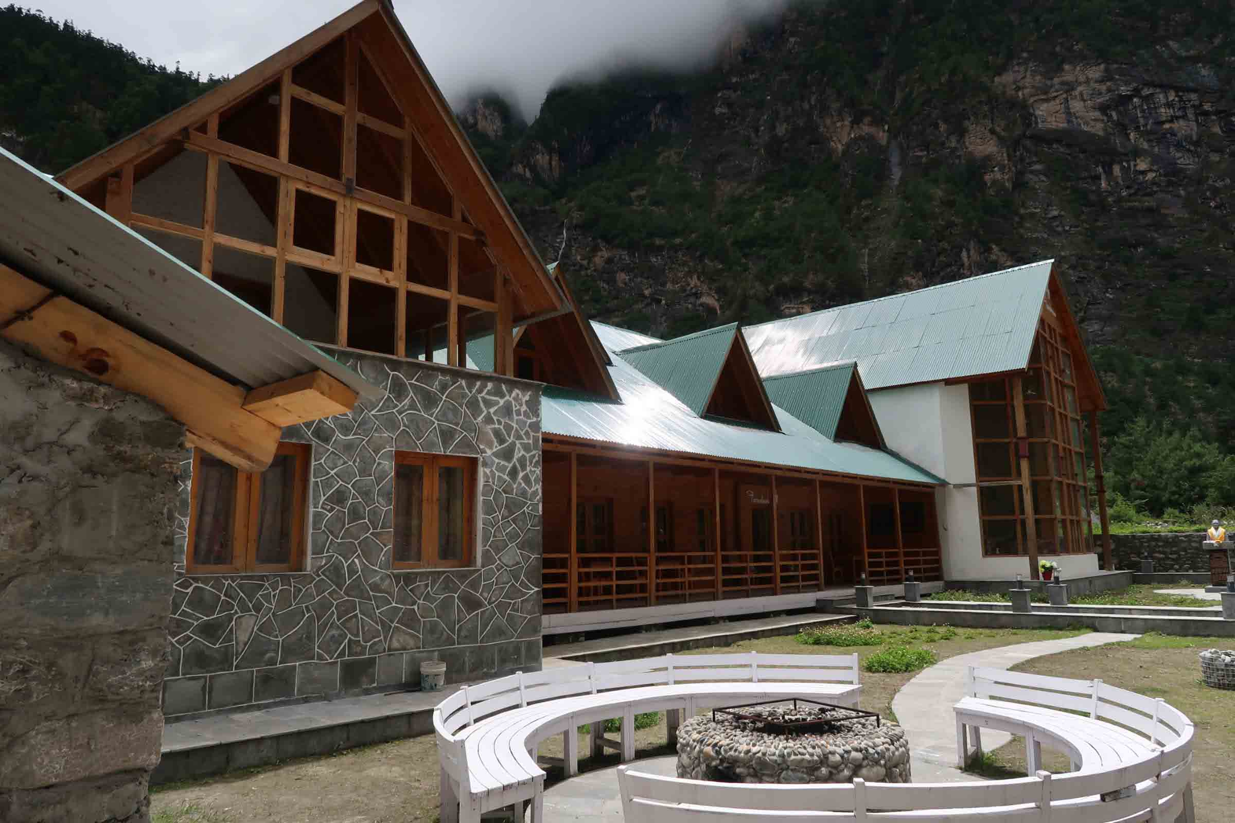 The farm house inside the premises of manang beverage in Manang valley